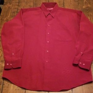 Burgundy dress shirt